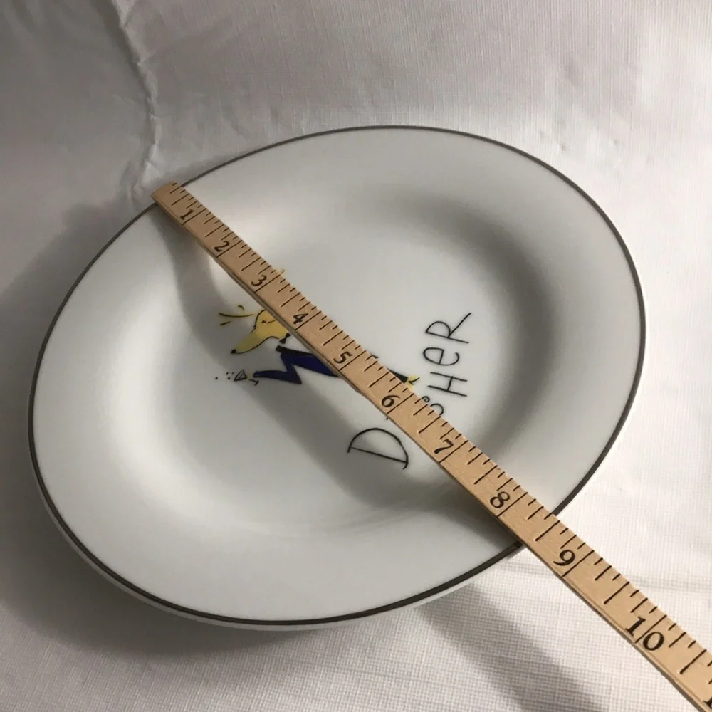 Pottery Barn Retired Reindeer Dasher Luncheon Salad Dessert Plate 8 1/2”